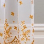 yellow floral eyelet