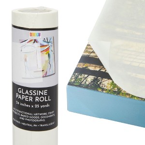 Bright Creations Glassine Art Paper Roll for Artwork, Tracing, Photos, Documents (24 in x 25 Yards) - 1 of 4