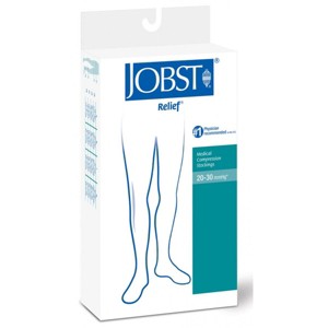 Jobst Relief Open Toe Knee High Stockings Compression 20-30 With Silicone Band Medium Beige - 1 of 4