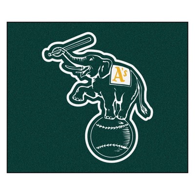 MLB Oakland Athletics 5'x6' Elephant Logo Rug