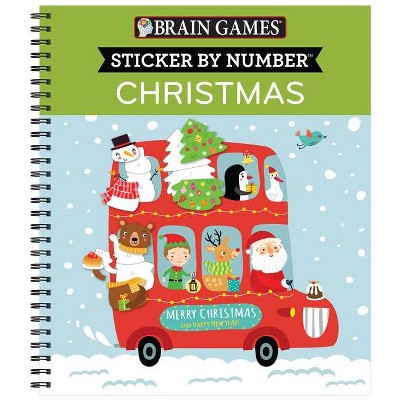 Brain Games - Sticker by Number: Christmas (Kids) - by  Publications International Ltd & Brain Games & New Seasons (Mixed Media Product)