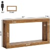 Tribesigns 63-Inch Console Table, 2 Tier Narrow Sofa Table Behind The Couch, Farmhouse Entryway Table with Storage - 3 of 4