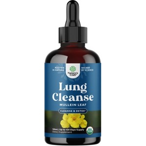 Lung Cleanse, Mullein Leaf Cleanse & Detox Supplement, Nature's Craft, 4oz - 1 of 4