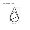 Unique Bargains Drop-Shaped Decorative Bookmark Metal Small Size Paper Clip 100 Pcs - 2 of 4