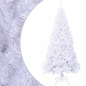 Artificial Christmas Tree White PVC and Steel 82.7 in - 1 of 4