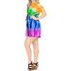 HAPPY BAY Women's Beachwear Summer Swim Beach Dress Cover Ups for Swimwear Women Short Flowy Swimsuit Coverups for Women Tops XL-XXL Multicolor Tie - 2 of 4