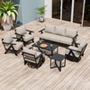 EAGLE PEAK Urban Slate 7 Piece Modern Outdoor Patio Furniture Set, Couch, Swivel Rocking Chairs, Patio Chairs, Coffee Table, and Side Table - 2 of 4