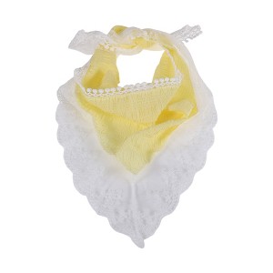 Unique Bargains Solid Color French Lace Triangle Bandana 1 Pc - 1 of 4