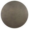 Manchester Modern Concrete and Acacia Round Dining Table Gray - Armen Living - 3 of 4