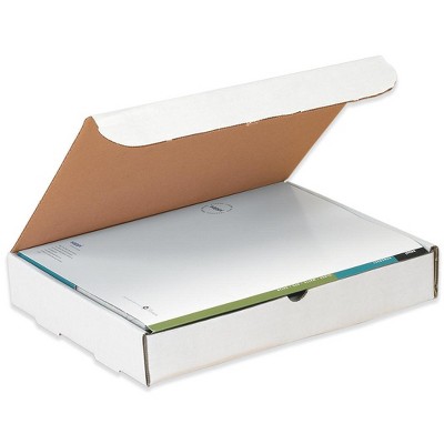 The Packaging Wholesalers Literature Mailers 12" x 12" x 4" White 50/Bundle BSM12124