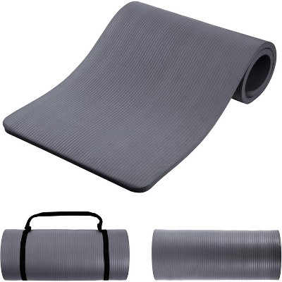 1-Inch Thick Premium Yoga Mat, High-Density NBR Foam for Superior Cushioning, Non-Slip for Pilates & Gym