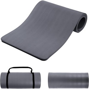 1-Inch Thick Premium Yoga Mat, High-Density NBR Foam for Superior Cushioning, Non-Slip for Pilates & Gym - 1 of 4
