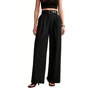 black casual dress pants Men's fit wrinkle free pant Men's Black Slim Fit Cuffed