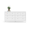 Tvilum Madrid 8 Drawer Double Dresser , White - 4 of 4