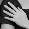 Black Bow Jewelry 2.5mm 14K White or Yellow Gold Knife Edge Comfort Fit Band - 4 of 4