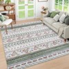 Bohemian Style Rug, Modern Geometric, Decorative, Soft, Thin, Stain-Resistant, Non-Slip - 3 of 4