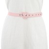 Elerevyo Women's Heart Shaped Belt Heart Buckle PU Leather Adjustable Waist Belts - 4 of 4