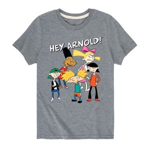 Boys' - Hey Arnold! - Group Shot Short Sleeve Graphic T-Shirt - 1 of 4