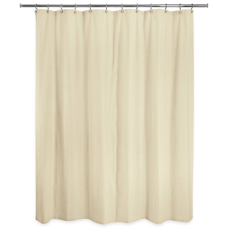 Washed Cotton Shower Curtain - Allure Home Creation, 1 of 9