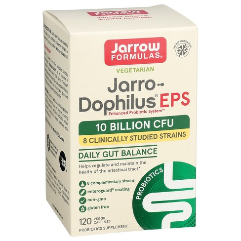 Jarrow Formulas, Inc. Vegetarian Jarro-dophilus Eps 10 Billion Cfu 120 ...