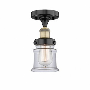Canton - 1 Light Semi-Flush Mount In Industrial Style-9.25 Inches Tall and 5.25 Inches Wide - 1 of 1