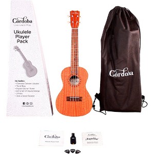 Cordoba Ukulele Player Pack - Concert Ukulele Natural - 1 of 4
