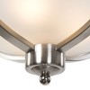 Yosemite Home Decor 107-3B-16AWSS Alta Peak Collection Three Light Bowl Chandelier, Satin Steel, 21" H x 16" W x 16" D - 4 of 4