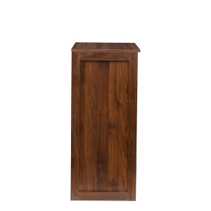 YOOCOZZ Modular Wine Bar & Buffet Cabinet with Storage Shelves & Hutch for Dining Room - Brown Walnut - 1 of 4