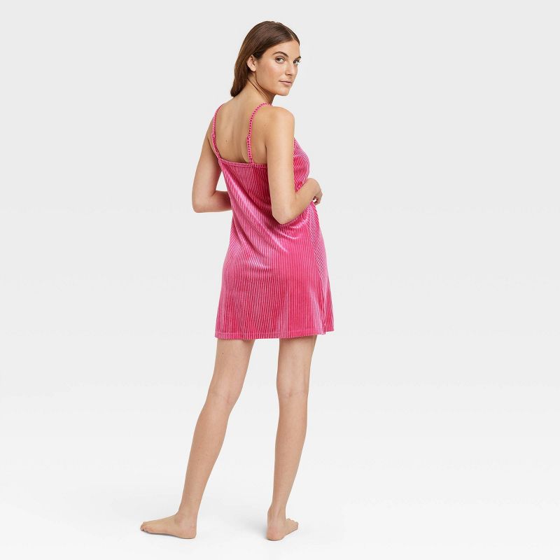 Women's Velvet Slip Dress - Colsie™, 3 of 4