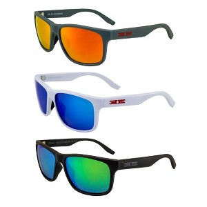 3 Pairs of Epoch Eyewear Delta Glasses with Red Mirror, Blue Mirror, Green Mirror Lenses - 1 of 4
