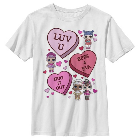 Boy s L.o.l Surprise Candy Heart Love T shirt Target