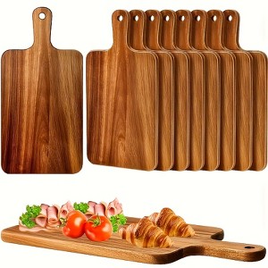 Dexmalle 10pcs Acacia Wood Cutting Boards With Handles - 1 of 4