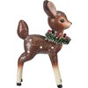 9.25 In Standing Deer Sisal Wreath Berries Glitter Figurines - image 3 of 3