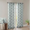 Lycvki Fretwork Print Grommet Top Window Curtain Panel(Only 1 Pc Panel) - 2 of 4