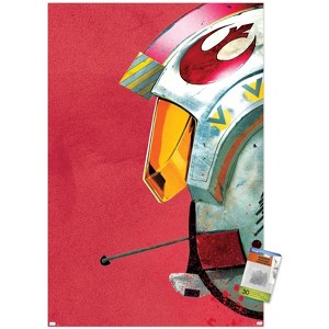 Trends International Star Wars: Archetype - Rebel Pilot Helmet Unframed Wall Poster Prints - 1 of 4