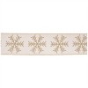 Glittered Snowflake Wired Ribbon - 2 of 3