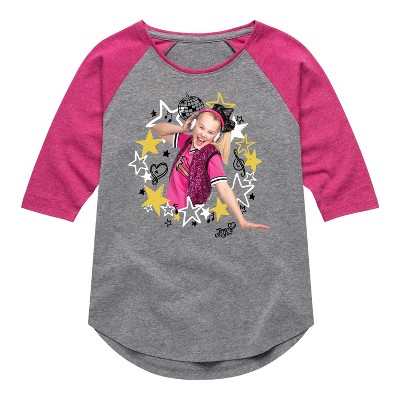 JoJo Siwa Jojo Wreath  - Athletic Heather/Fuchsia - 2T
