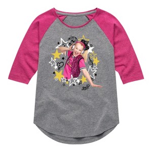 JoJo Siwa Jojo Wreath  - Athletic Heather/Fuchsia - 2T - 1 of 3