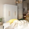 Famapy Modern 4-Doors Armoire Bedroom Storage Wardrobe - 3 of 4