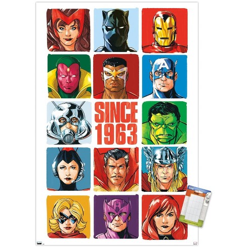 Trends International Marvel Avengers: Beyond Earth's Mightiest - Grid  Unframed Wall Poster Print White Mounts Bundle 14.725 X 22.375 : Target