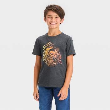 Boys' Short Sleeve Monster Truck Graphic T-Shirt - Cat & Jack™ Black