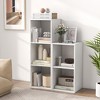 Tangkula 3-Cube Bookshelf Modern Vertical Bookcase w/ Back Guardrail & Anti-tipping Kits - 4 of 4