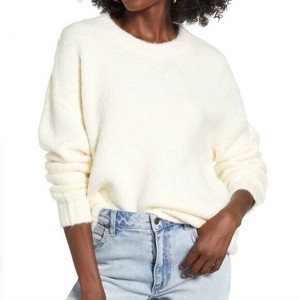 Women's Wo's Ribbed Trim Crew Neck Sweater - Cotton Emporium - 1 of 1