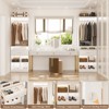 Aheaplus 80'' H Freestanding Closet Organizer with Hanging Rod, Clothes Garment Rack with Drawer and shelves - 4 of 4
