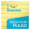 TOPS Docket Ruled Perforated Pads 8 1/2 x 11 3/4 Canary 50 Sheets Dozen 63400 - 4 of 4