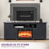 Fireplace TV Stand for TVs up to 80 Inches, Entertainment Center with Storage Drawers & Cabinets for Living Room - 4 of 4