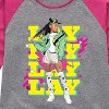 Girls' Nickelodeon Lay Lay Repeated  - Athletic Heather/Fuchsia - Medium - 2 of 4