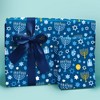 Big Dot of Happiness Hanukkah Menorah Wrapping Paper, Chanukah Holiday Gift Wrapping Paper Roll, Hanukkah Gift Wrapping, 24 in x 7 feet, 1 Roll - 2 of 4