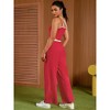 ATHLECHIC Women's Summer 2 Pieces Outfits Tracksuit Crop Camisole and Wide Leg Pants Lounge Sets - 4 of 4