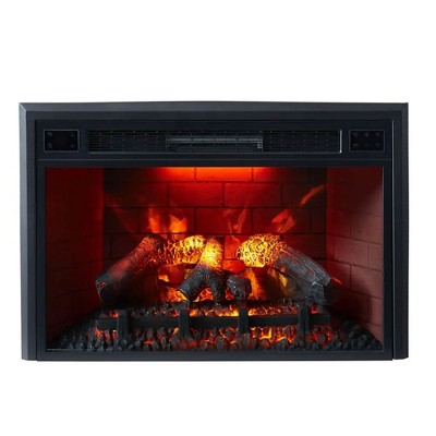 Photo 1 of Edyo Living 35" Ventless Recessed In-Wall Electric Fireplace w/Remote Control, Spotlight Effects, and Colorful Flame for 1000 Square Feet